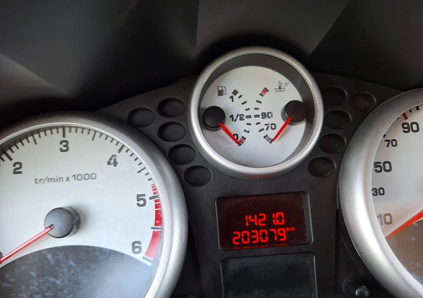 Peugeot 207 cena 12900 przebieg: 203000, rok produkcji 2010 z Trzciel małe 106